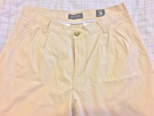 Pantalon Kevingston Gabardina Color Beige Talle 40