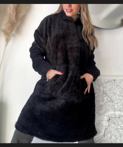 Maxi Buzo Corderito Peluche Bifaz