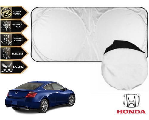 Sunshade Cubresol Con Ventosas Honda Accord Coupe 2008-2012