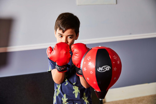 Nsg Jr. Set Boxeo Deportes, Rojo/negro
