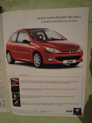 Publicidad Peugeot 206 Fase Ii Año 2004
