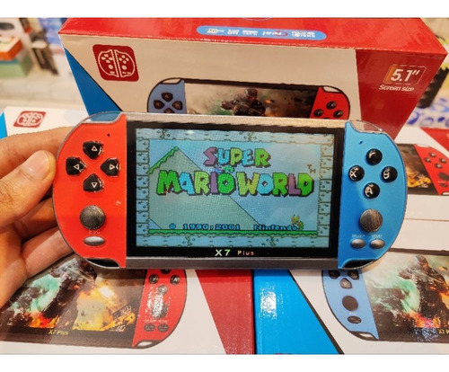 Mini Vídeo Game Portátil Retrô Psp Pvp Vita +5000 Jogos Boys Azul 8 GB