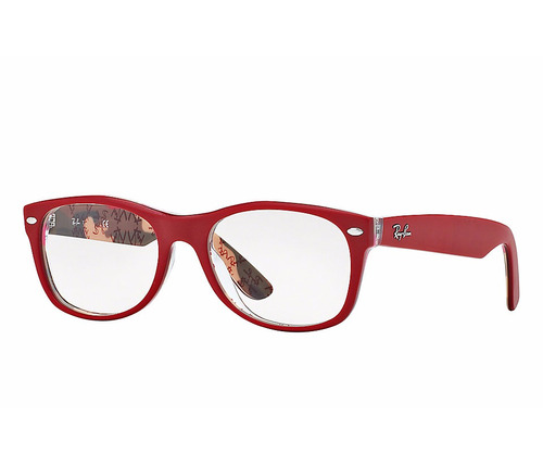 Armação Ray Ban Rb5184 Rb5184 5406 52 New Wayfarer Vermelha