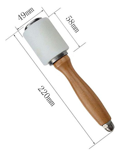Mazo Para Tallar Cuero Mango De Madera Martillo B