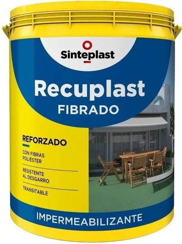 Recuplast Fibrado 4 Kg Techos Impermeable Membrana Liquida E