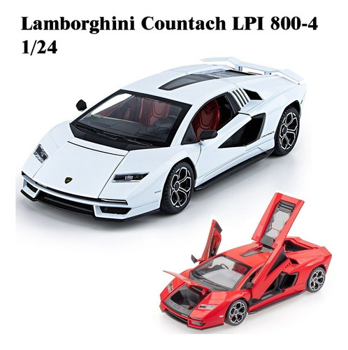 Lamborghini Countach Lpi800 Miniatura Coche Con Luz Y Sonido