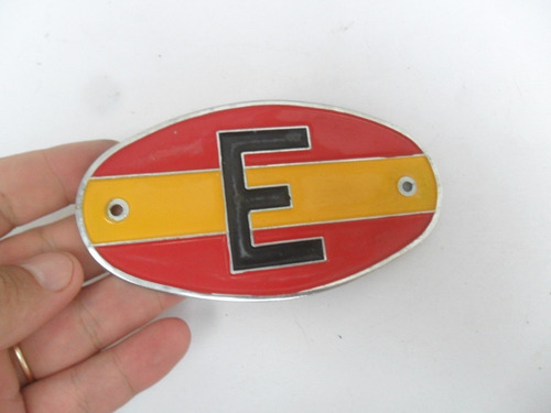 Insignia Auto Antiguo Automovil Club España Metal Bandera (Usado)