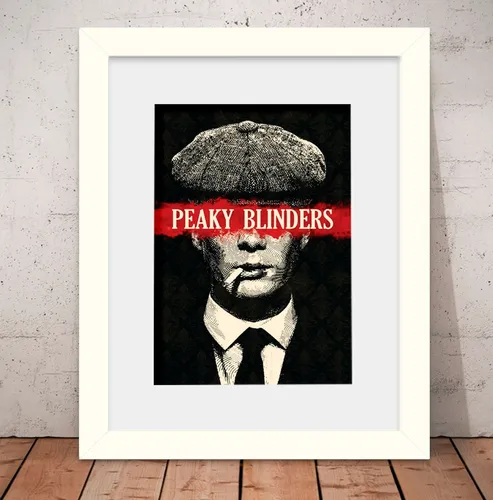 Quadro Peaky Blinders Poster 56x46cm Vidro + Paspatur W2589