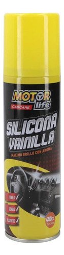 Silicona Spray Vainilla Motorlife 450cc Color Incoloro