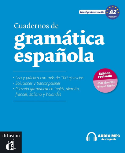 Cuadernos De Gramatica Española A2 + Audio Mp3 (ed.revisada)