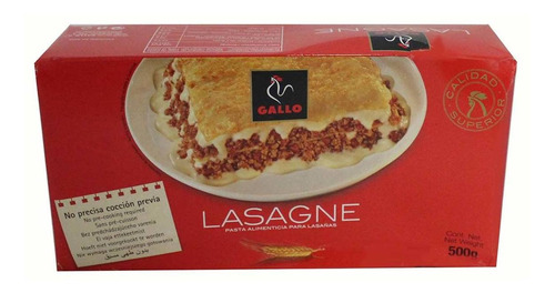 Pasta Gallo Lasagne 500g