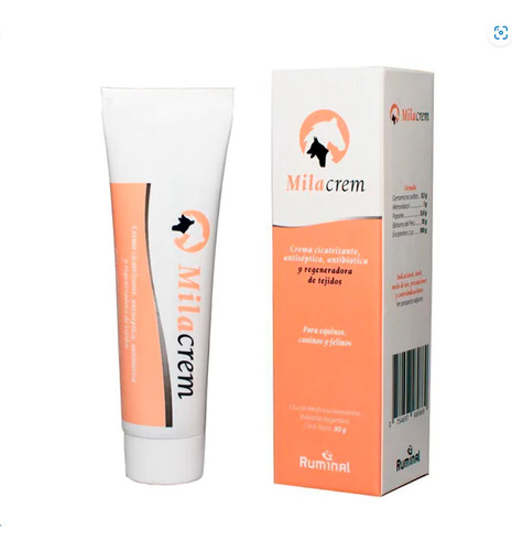 Milacrem Crema Cicatrizante Heridas Para Perros Y Gatos 30gr