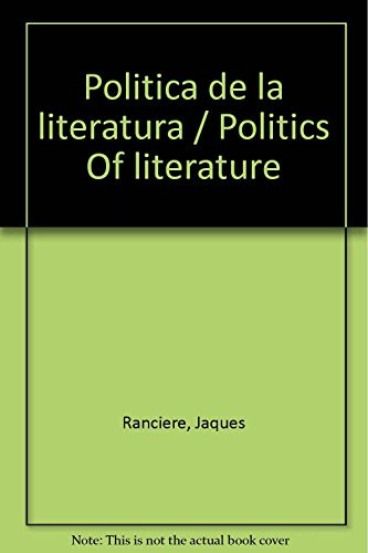 Libro Política De La Literatura De Jacques Rancière Del Zorz