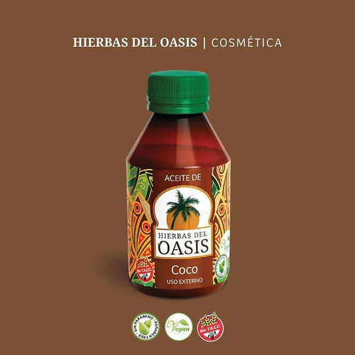 Aceite De Coco Para El Rostro Hierbas Del Oasis Todo Tipo De Piel Día/noche