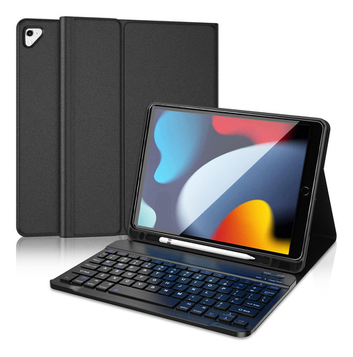 D Dingrich Funda Para iPad 10.2 Con Teclado - Funda Para Ipa