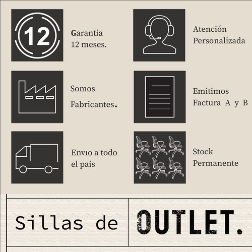 Silla Plástica Apilable Malba Pack X6 Hogar Exteri Interior