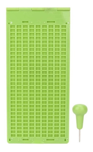 9 Líneas 30 Celdas Braille Pizarra Y Lápiz Capacitivo