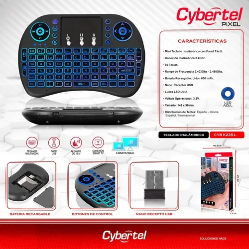 Teclado inalambrico cybertel sale