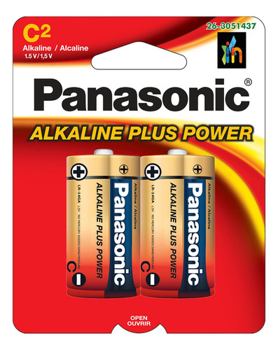 Pilas C2 Alcalinas Bateria Panasonic Original Por Paquete