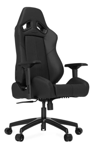 Silla de escritorio Vertagear SL5000 VG-SL5000 gamer ergonómica  carbon black con tapizado de cuero sintético