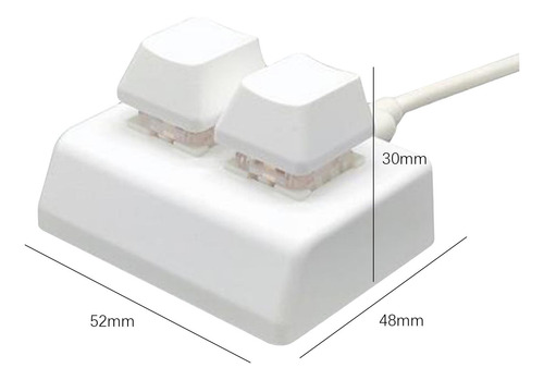 Teclado Usb Para Jogos Com 2 Teclas Teclado Mecânico Branco