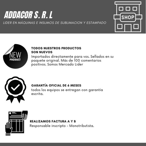 Imagen 7 de 9 de Estampadora Sublimadora Plancha Addacor 38x38 ! + Regaló!