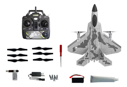 F22 Jet Fighter Control Remoto Con Luces Led Hobby Rc Jet