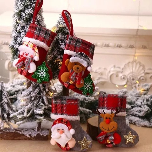 Navidad Estilo Creativo Muñeca Bolsa De Navidad Calcetines