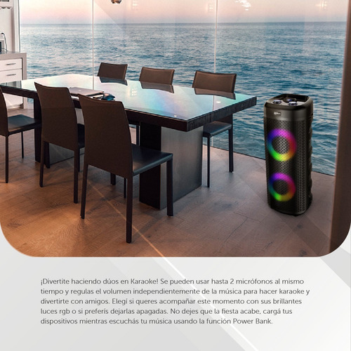 Parlante bluetooth Aiwa AW-T2044 6000w 110V/240V