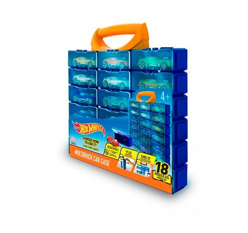 Hot Wheels - Porta Autitos Desarmable P/ 18 Unidades - Vaj