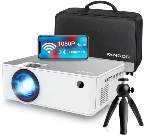 Proyector Led Fangor 7800 Lm Wifi Bt 5.0 Nativo 1080p Combo