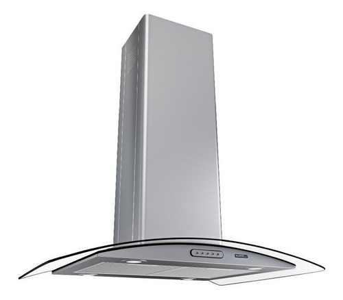 Coifa Ilha 75cm Vidro Curvo Nardelli Inox 110V