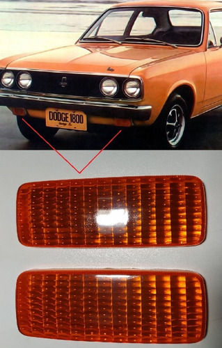 Par De Lentes Do Pisca Do Dodge 1800 1973 À 1977