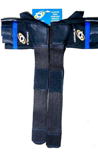 Guantes Con Muñequera Cuero Para Gym Crossfit Pesas D´sport