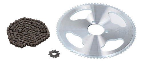 Kit De Cadena Y Piñón, 80t, 25h, 34 Mm, 3 Orificios, Piñón 1