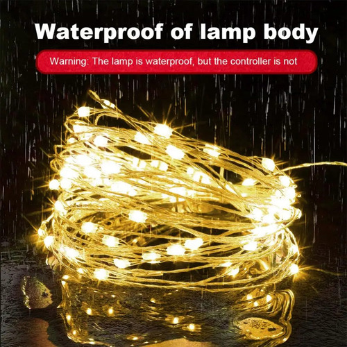 Sensor De Som De Natal O8diy Com Luz Decorativa De Corda Led