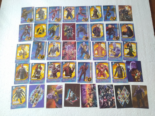 Lote De 40 Cartas Tarjetas Marvel Avengers - Aligraf 
