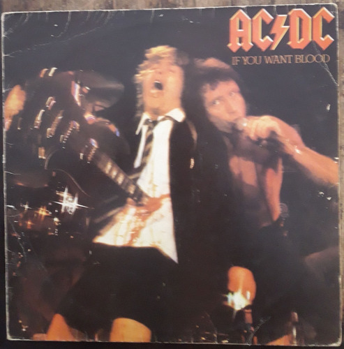 Lp Vinil (vg/) Ac/dc If You Want Blood You've 1a Ed Br 1979