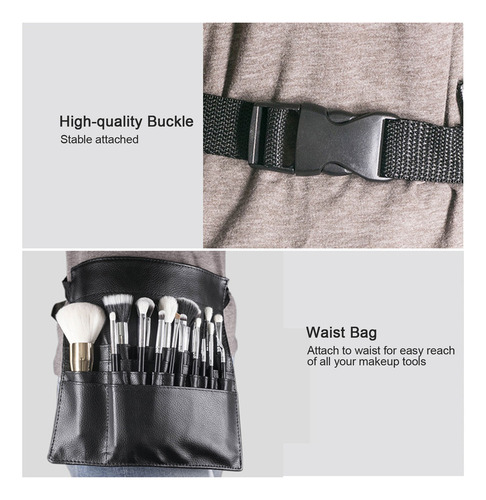 X Bolsa De Cosméticos Para Brochas, Maquillaje, Cintura,
