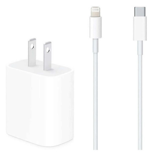Apple Cargador 20w Usb-c Lightning To Usb Color Blanco