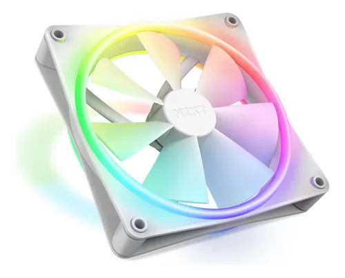 Fan Gamer Nzxt F140RGB Duo Series, blanco, 140 mm, Pwm Rgb