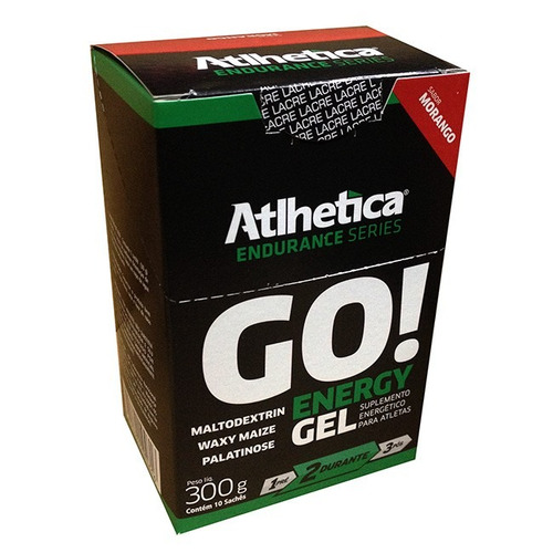 Go Energy Gel - Cx Com 10un - Atlhetica - Morango
