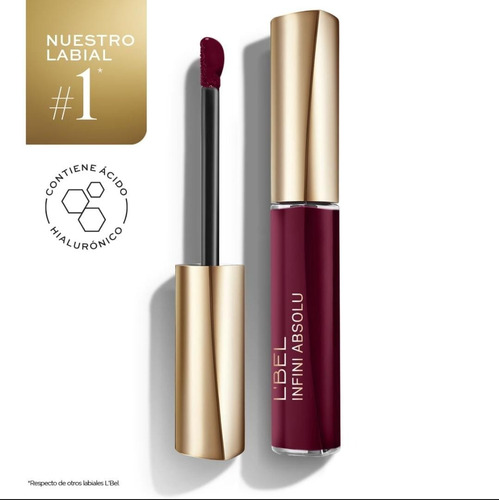 Labial Líquido Infini Ácido Hialurónico L'bel Vino Exuberant