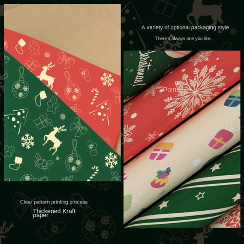 Rollo De Papel Para Envolver Regalos De Navidad 5 Pzas.