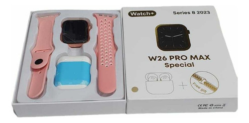Smartwatch Reloj W26 Pro Max Special Serie8 Rosa