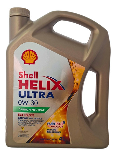 Aceite Para Motor Shell Helix Ultra Ect C2c3 0w-30