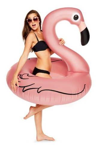 Bóia Flamingo Perolado  Gigante Para Piscinas 1,10m X1,00m  Com Nota Fiscal E Garantia Disponível A Pronta Entrega 