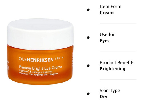 Hikaru Olehenriksen Ole Henriksen Banana Bright Eye Crème 