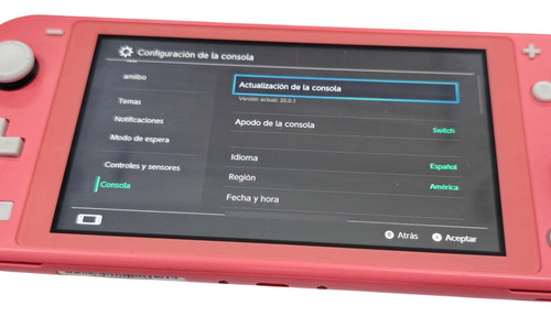 Consola Nintendo Switch Lite Coral Con Caja Rosa