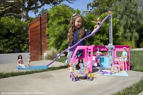 Barbie Dream Camper 60 Accesorios 120cm Mattel HCD46